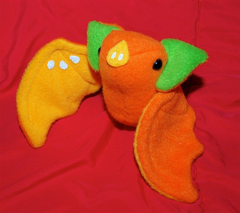 Fruit Bat Plushie Mandarin Orange Bat Bat Plush Bat Etsy
