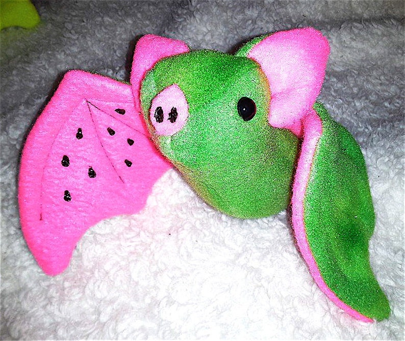 Fruit Bat Plushie Watermelon Bat fruitbat plush bat toy Etsy