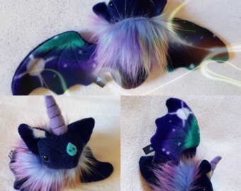 Starlight Baticorn Unicorn Bat Plush - Kawaii, plushie, rainbow, star