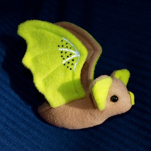 Fruit Bat Plushie - Kiwi Bat, plushie, plush, bat, stuffed toy