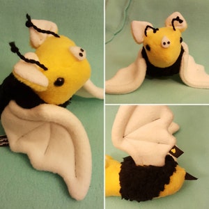 BumbleBat Plushie - plush bee bat toy