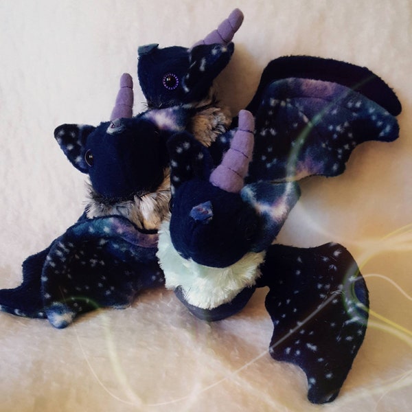 Starlight Baticorn unicorn bat plush - plushie, rainbow, star, kawaii doll