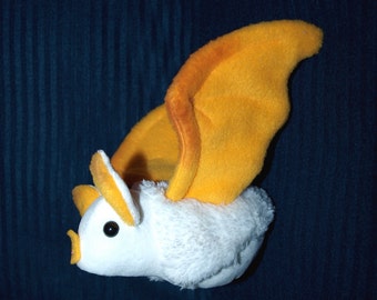 Honduran White Bat Plushie - Fluff, cotton ball bat, plush