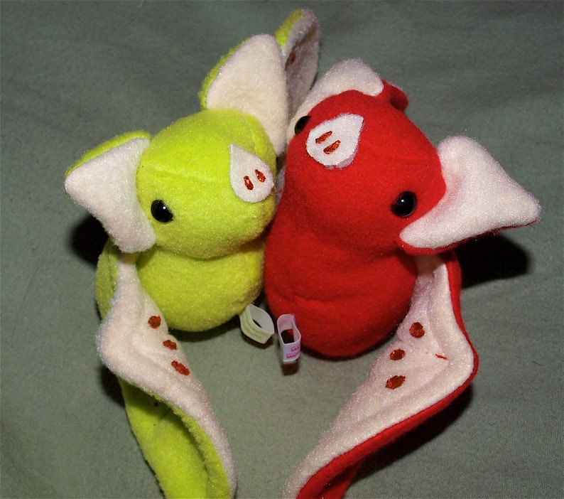 Fruit Bat Plushie Red Apple Bat Kawaii Bat Plush Etsy
