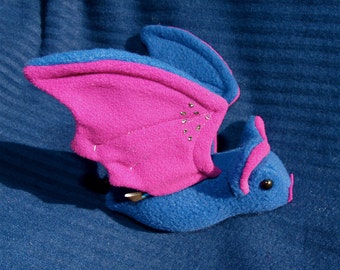 Fruit Bat Plushie - Blueberry Bat, Kawaii, bat plush