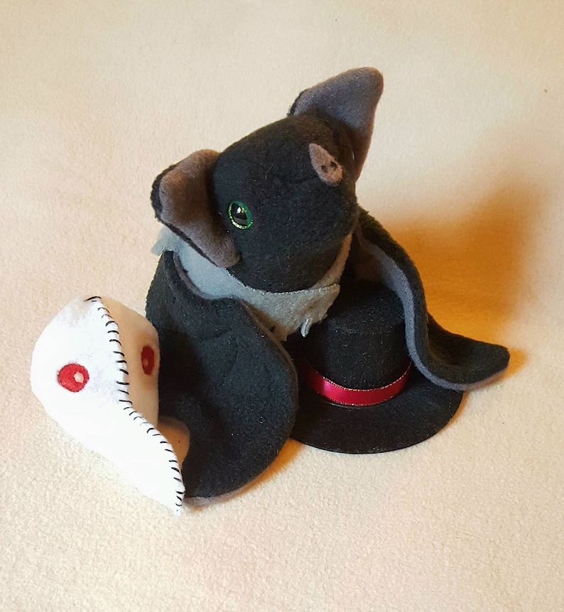 Plague Doctor Bat Plushie With Hat Mask and Scarf - Etsy