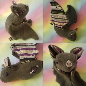 Non-binary Pride Bat plush