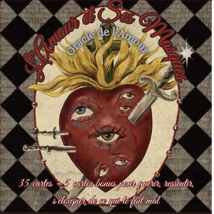 L’Amour et Ses Masques -Oracle d’Amour -  35 cartes + 5 cartes bonus ×>