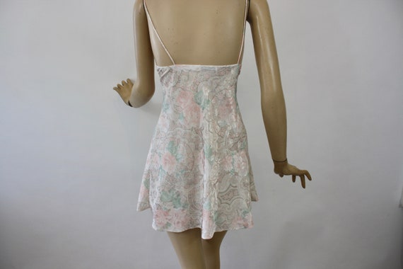 70s BabyDoll Nightgown by Lucie Ann Floral w Shee… - image 10