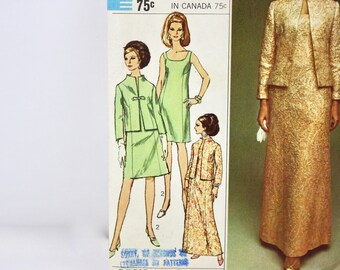 Vintage Party Dress Simplicity Pattern No 7348 Dress & Jacket Size 12 Bust 32 - Etsy.de Vintage Party Dress Simplicity Pattern No 7348 Dress & Jacket Size 12 Bust 32 - Etsy.de