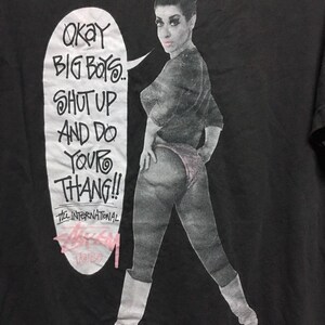 vintage y2k stussy international tribe sexy girl