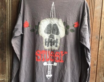 Vintage 90s Stussy Outdoor Skateboard Men's Cotton T-shirt Jazz