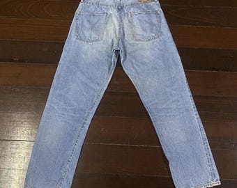 W30 Vintage 90s Warehouse Japan Leather Selvedge Denim Jeans