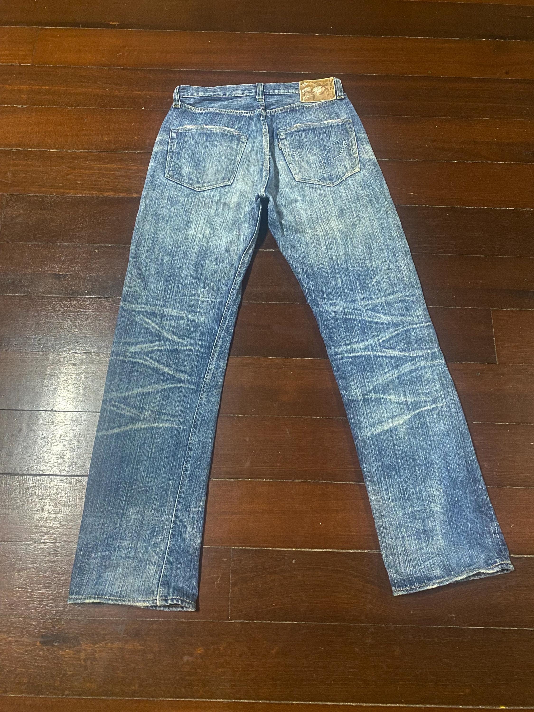 パンツ HORN GARMENT Vintage Aloha Denim Vintage SUGAR CANE Hawaii Aloha Distressed Rework Denim - Etsy