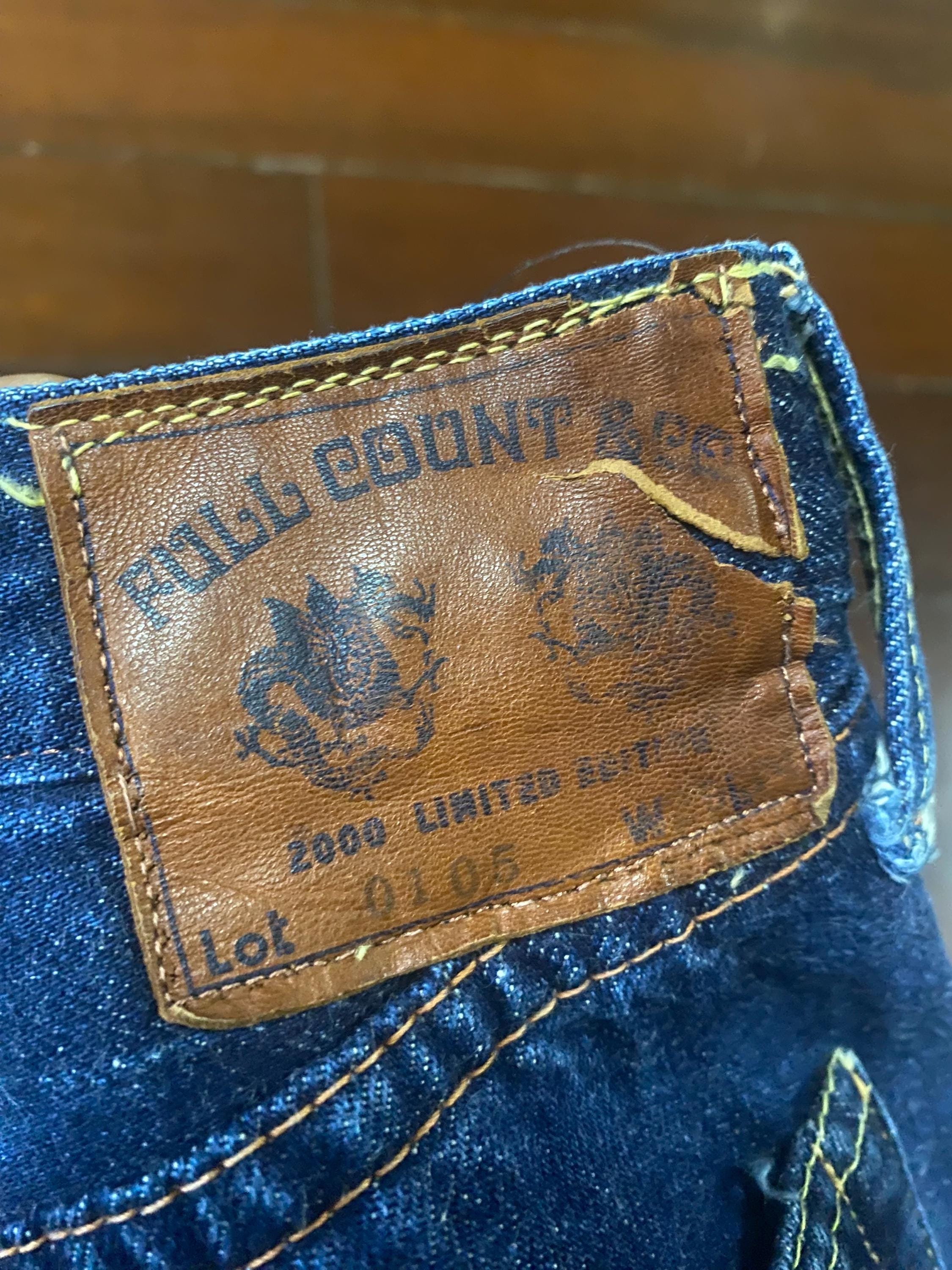 Rare Vintage 2000 Limited Edition FULLCOUNT 0105 Selvedge Single 