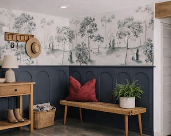 Arch Wall Panels, MDF Half Wall Moulding Kit, Paintable Molding