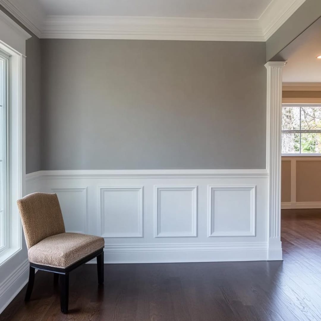 DIY Half Wall Molding Kit, Accent Wall Design Frame Set, 3D Wainscoting