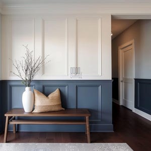 Wainscoting Kit Wall Paneling, Accent Wall Design, 3D Panels, Moulding Kit, DIY Wall Decor, Home Renovation for Living Room Bathroom Bedroom
