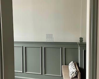 Kit di pannelli pretagliati per mezza parete: rivestimento per rivestimento fai-da-te, facile da installare
