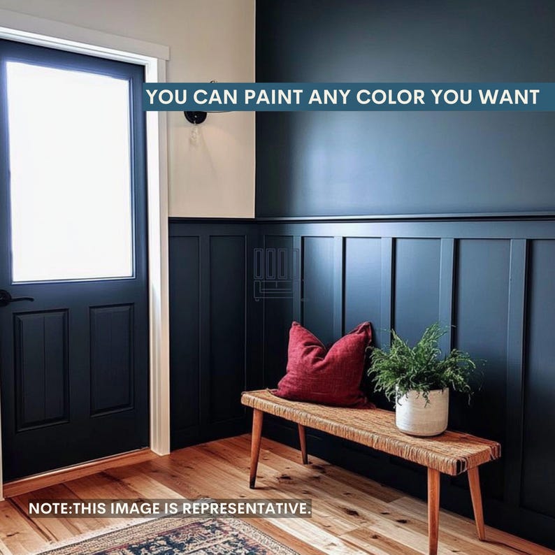 wainscoting kit wall accent design 3d panels moulding molding bespoke paneling wall molding package diy decor half board and batten