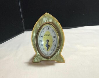 Lux ヴィンテージ 時計置物 1930年代 クローム ラックス グッドラック ART DECO 1920's Lux Good Luck Horseshoe 9