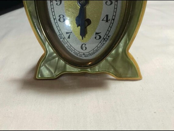 1930s the Lux Clock Mfg Co. Heartbeat Miniature Clock (very Rare