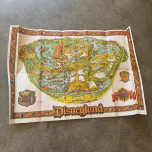 Disneyland 1987 Map - Etsy