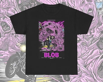 The Blob Unisex Tee Shirt, Halloween Costume, Scary Film Lover Gift, Classic Creature Feature Top, Horror Movie Buff Apparel