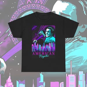 American Psycho Graphic Tee: Patrick Bateman Horror Movie Shirt