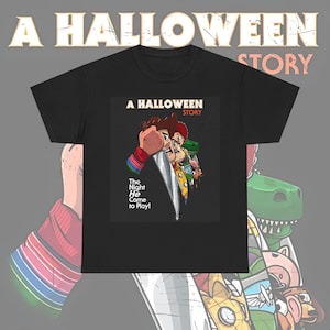 Chucky Vs Toy Story T-shirt, Horror Movie Mashup Unisex Heavy Cotton Tee, Halloween Costume, Scary Movie Fan Gift, Horror Movie Lover Tee,