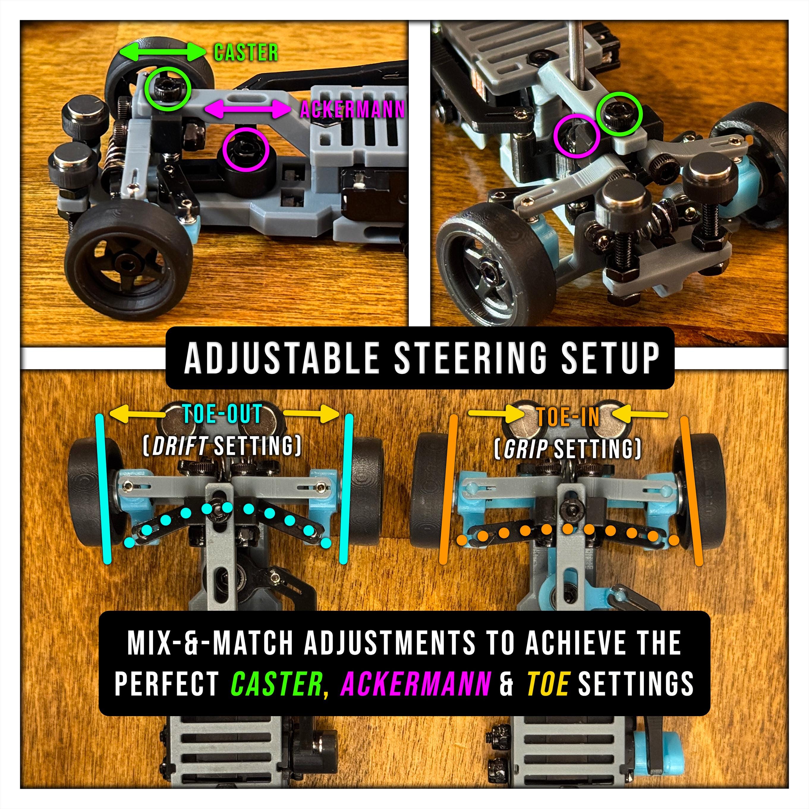 SNAP43 - 1/43 RC Drift & Grip Chassis (hot Wheels) - Etsy