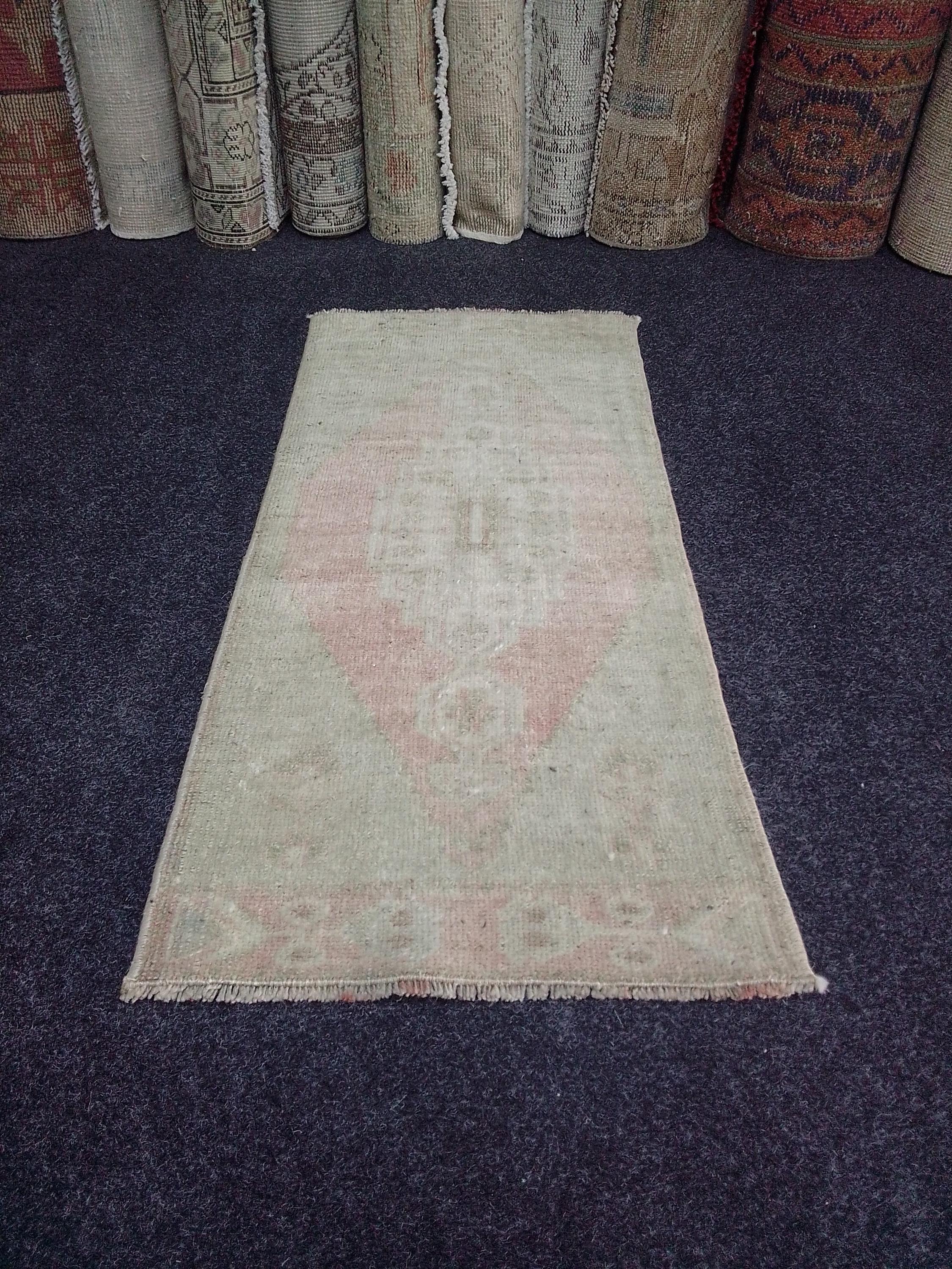 ヴィンテージラグ トルコラグ スモールラグ Vintage rug 14＊ 小さな
