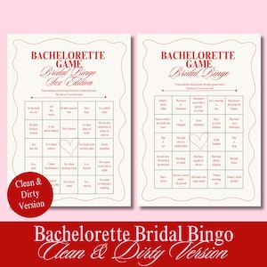 BRIDAL BINGO bachelorette game, bridal shower bingo game bundle, ladies girls night bridal shower drinking games, camp vegas bachelorette