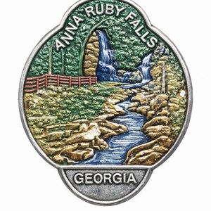 Anna Ruby Falls State Park Walking Staff Medallion