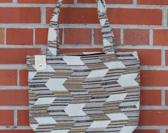 Handmade upcycled tote bag - eco-friendly -sustainable tote