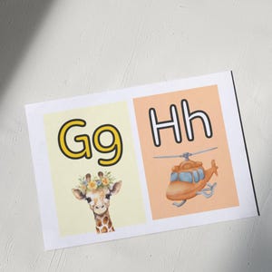 Cartes de l'alphabet de type Flash cards
