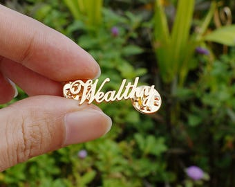Personalized name brooch, custom name pin, custom initial brooch, gift for women, gift for mom, Christmas gift, personalized name plate