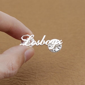 Personalized initial lapel pins | gifts for groomsmen and bridesmaids | initial brooches | custom initial pins | men&#39;s wedding badges