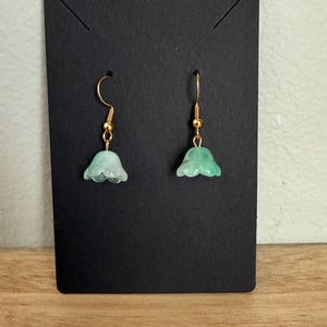 Gold Lily of the Valley Earrings