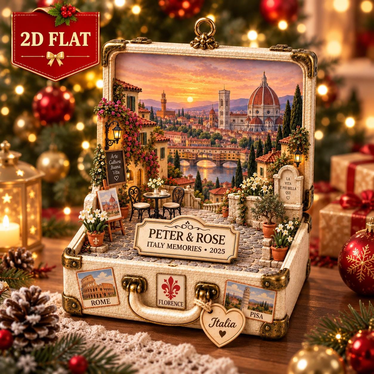 Italian themed christmas ornament - Etsy 日本