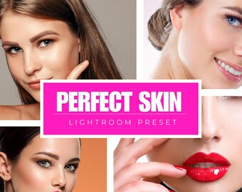 10 Presets Lightroom for Skin | Mobile & Desktop | DNG, XMP, LRTEMPLATE | One-Click Photo Enhancement