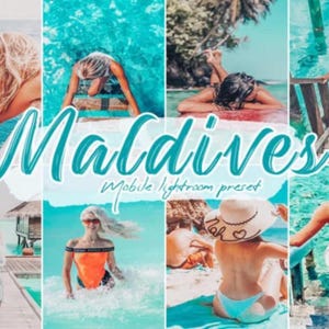 Preset Maldive Lightroom Presets Graphic, Preset Influencer di Lifestyle Blogger