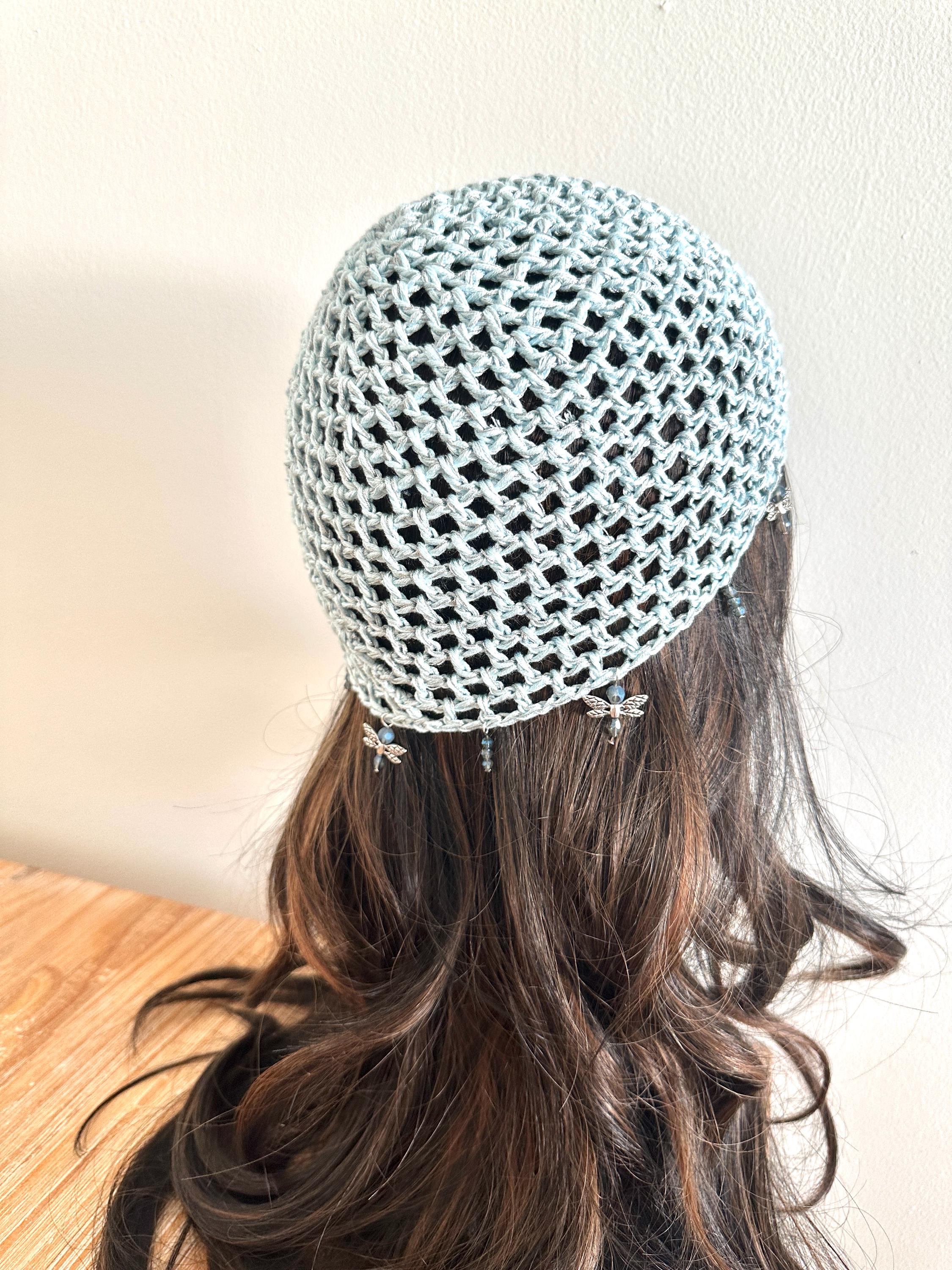 Festival Crochet Hat With Dragonfly Charms: Crochet Skull Cap - Etsy