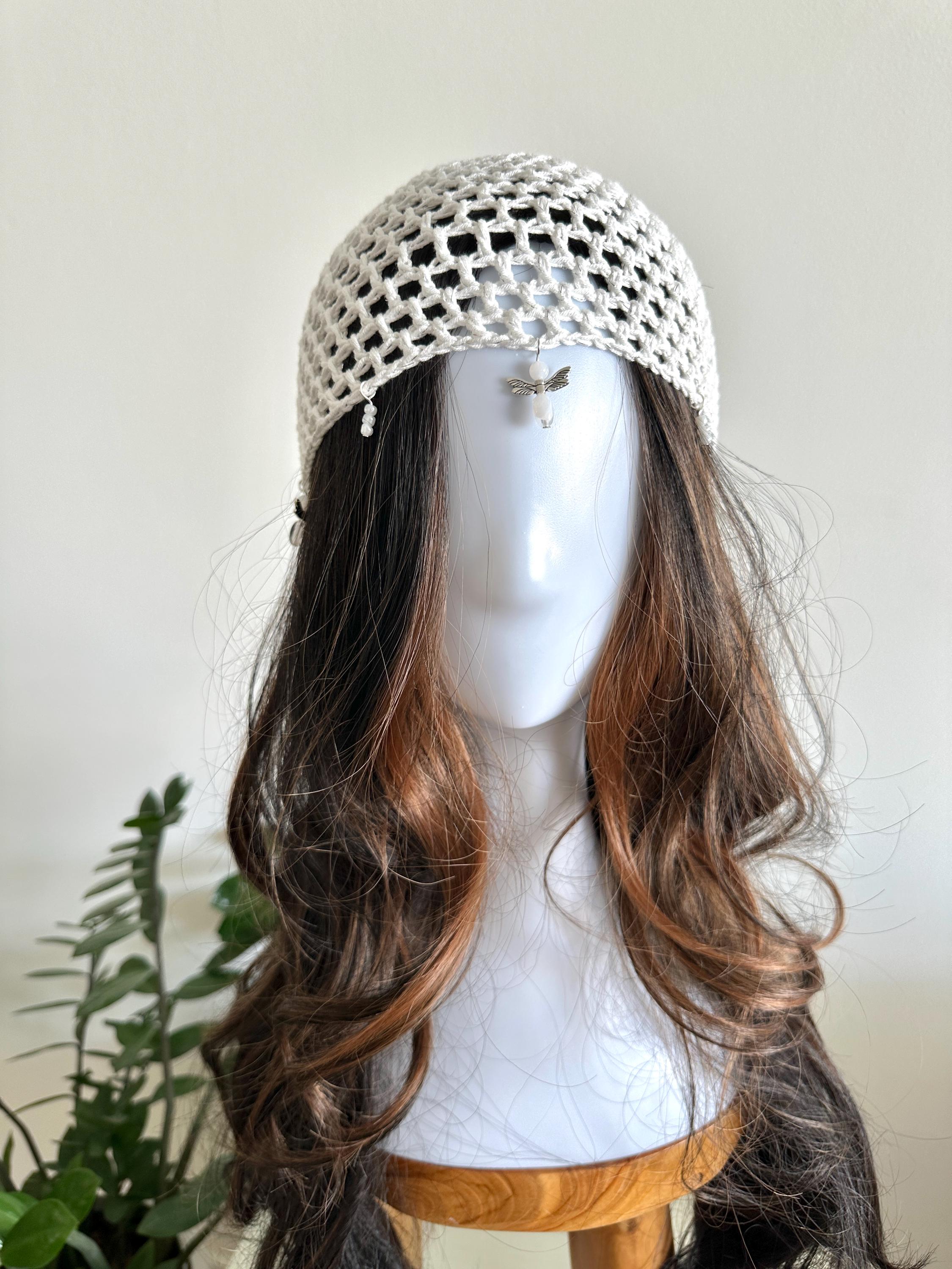 Festival Crochet Hat With Dragonfly Charms: Crochet Skull Cap - Etsy