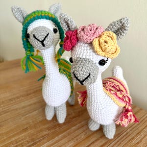Handmade Crochet Llama Plushie | Choose Your Style or Get Both | Amigurumi Toy | Cute Animal Gift | Boho Nursery Decor