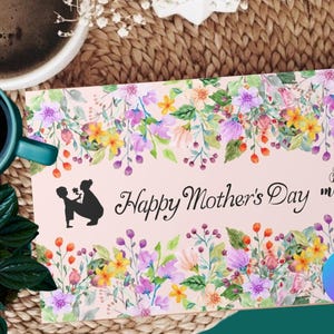 Postal digital Día de la Madre. Descarga inmediata en móvil o computadora. Imprime en casa