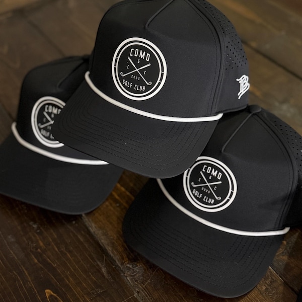 Gorra con parche del logotipo de los Bills de la marca personalizada / Gorra clásica de golf con cuerda / Gorra curva de cuerda de 5 paneles / Parche del logotipo personalizado / Parche grabado / Gorra BB original