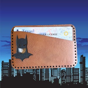 バットマン マスク ウォレット | バットマン ウォレット ID マスク ウォレット | レーザーファイル | バットマン | 彼へのギフト バット ID カードホルダー スーパーヒーロー ID ウォレット コミック