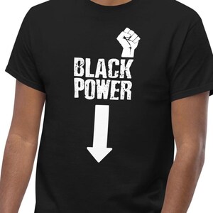 Camiseta divertida de Black Power, camisetas ofensivas y desquiciadas, camiseta vergonzosa, camiseta estampada