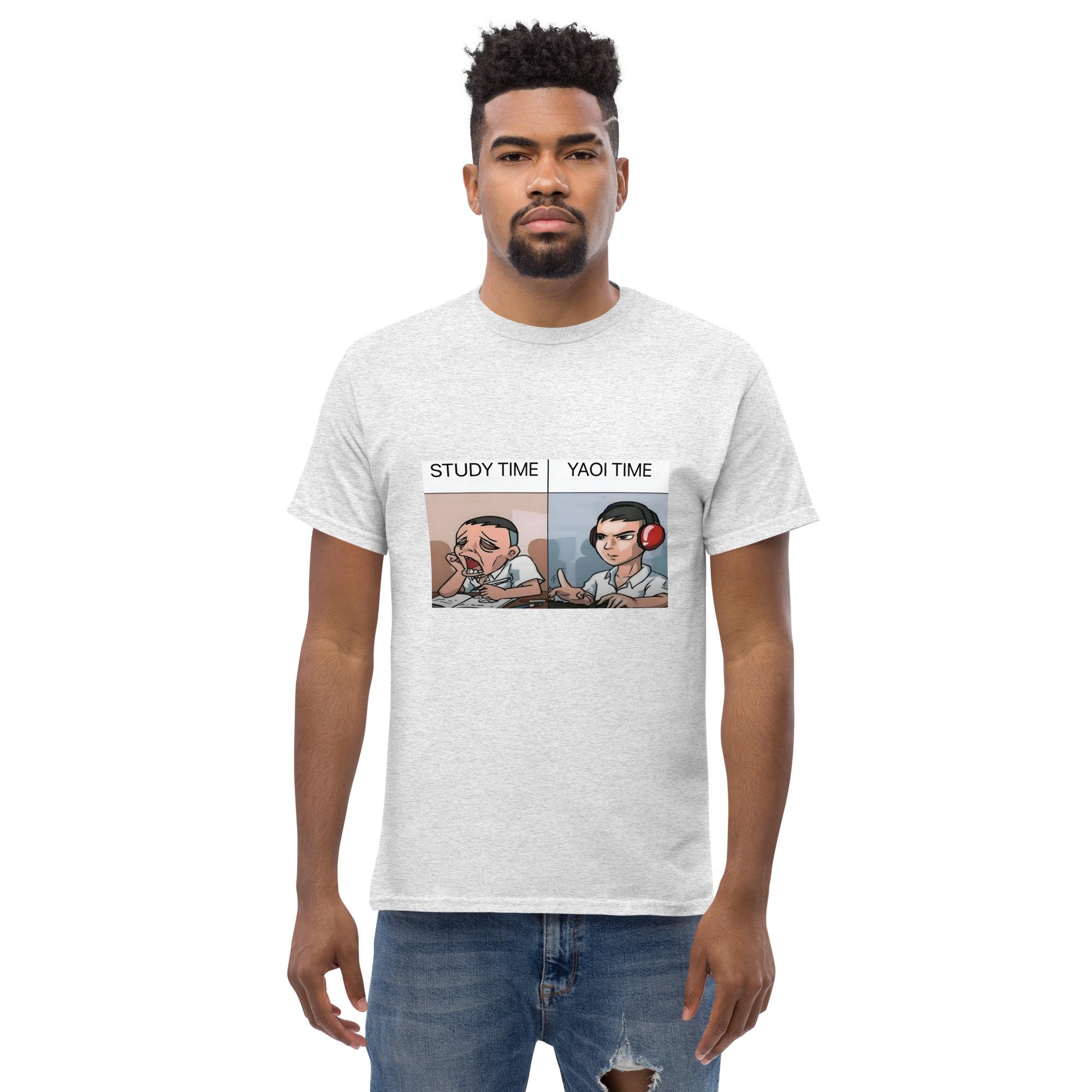 Funny Fujoshi Meme Shirt, Yaoi Time Vs Study Time T-shirt, Otaku Merch ...